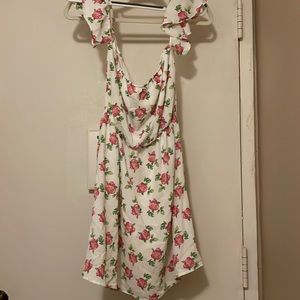 Everly Floral Summer Floral Dress Off the shoulder NWT